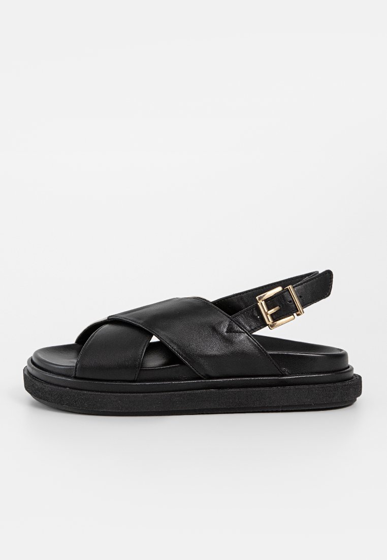 ALOHAS Sandalen met plateauzool zwart