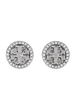 LOGO CIRCLE  EARRING - Naušnice - silver/crystal