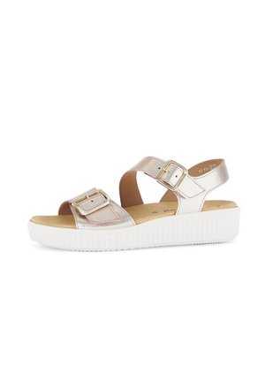 Sandalen met plateauzool - beige