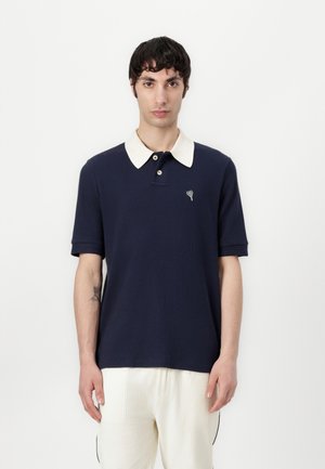 WAFFLE - Polo shirt - dark navy/ecru