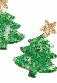 Next CHRISTMAS TREE REGULAR FIT - Orecchini - glitter green