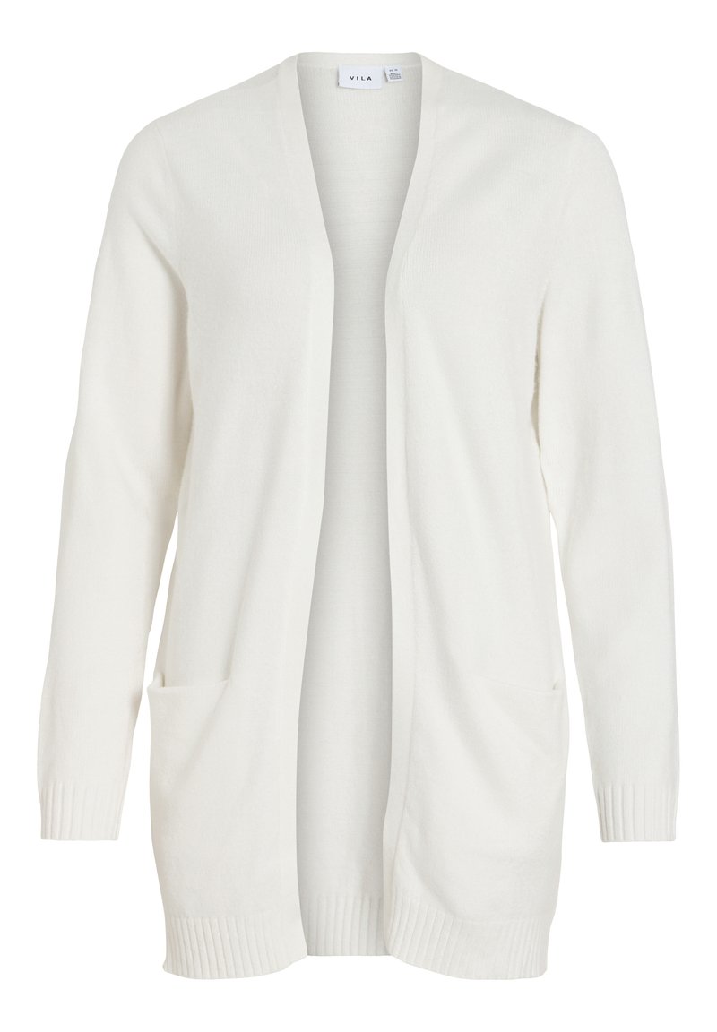 VILA VIRIL OPEN CARDIGAN Strickjacke white alyssum/weiß