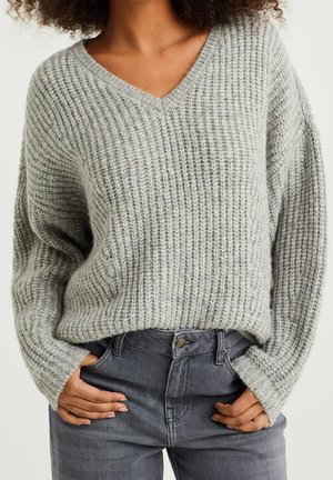Strickpullover - light grey