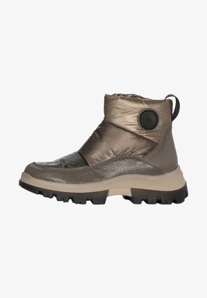 Hispanitas Enkellaarsjes met plateauzool - olive asphalt