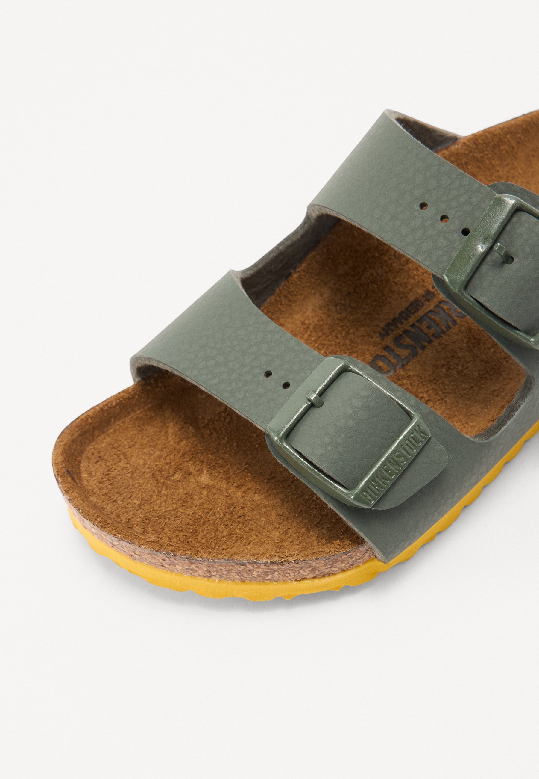 Birkenstock ARIZONA DESERT SOIL - Sandals - green/yellow/green