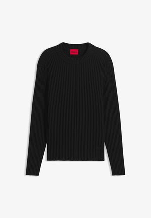 HUGO, HUGO SRIBBAN - Strickpullover - black one