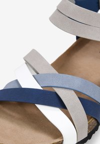 Bosanova CON DE CORCHO - Sandalias de cuña - azul
