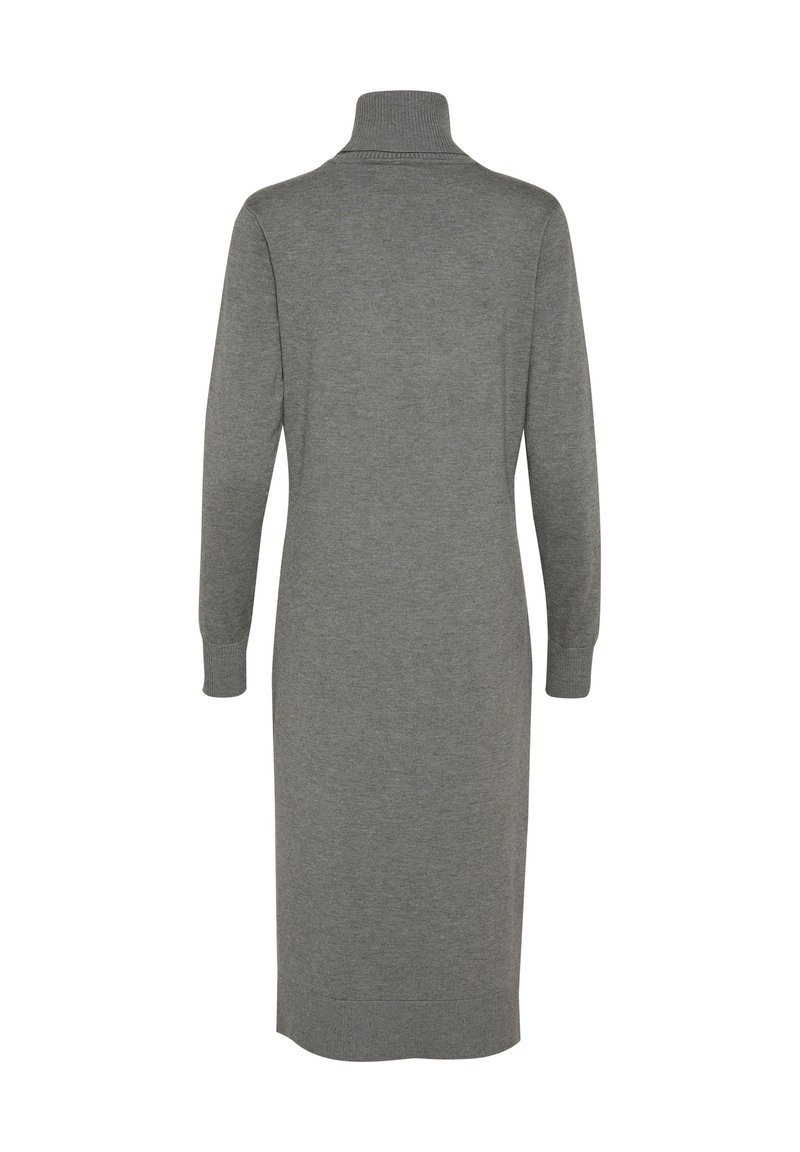 Saint Tropez MILASZ ROLL NECK LONG - Jumper dress - mist grey  melange/mottled light grey - Zalando.ie
