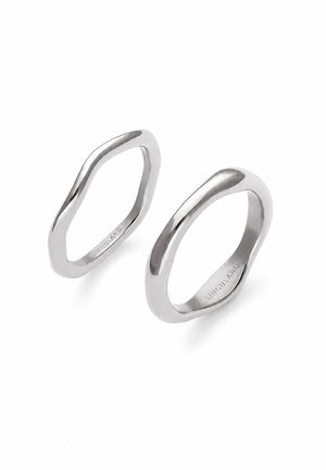 Singularu, PACK OF 2 NEA RINGS - Ring - silver-coloured