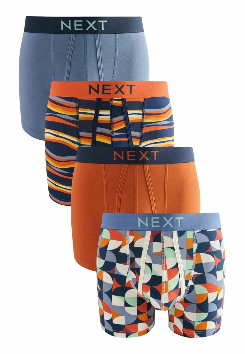 Next 4 PACK - Boxer alsónadrág - navy blue orange spot stripe