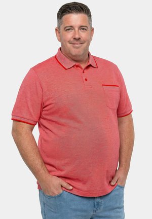 TWO-TONE SHORT SLEEVE - Polo - pale red