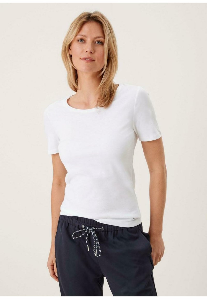 Top S.Oliver ANASTACIA Blanc Avec Imprimé Doré Taille M - Occasion Très Bon état, Modèle ZC716
