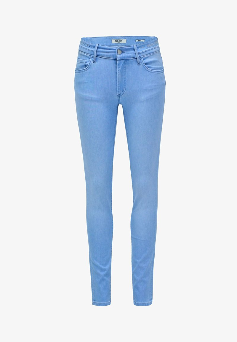 Jean Slim Femme Salsa 90%Coton Taille w26L32 Couleur Bleu Neuf Jean Slim Femme Salsa 90%Coton Taille w26L32 Couleur Bleu Neuf