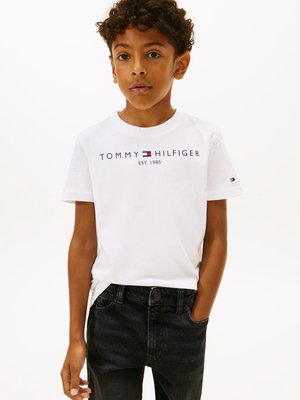 Tommy Hilfiger ESSENTIAL TEE - T-Shirt print - white