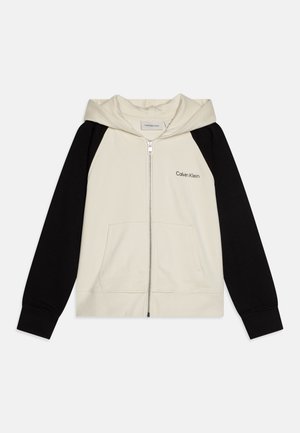 Calvin Klein Jeans, COLOR BLOCK ZIP-THROUGH - Sweatjakke - turtledove