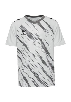 MATCH TRIUMPH S/S - Sport T-Shirt - white steel gray