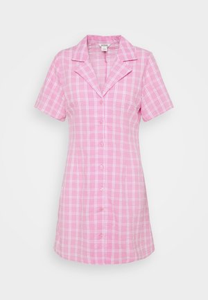 Shirt dress - pink check