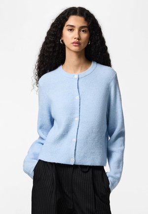 Pieces PCSILLY O NECK CARDIGAN - Kofta - blue