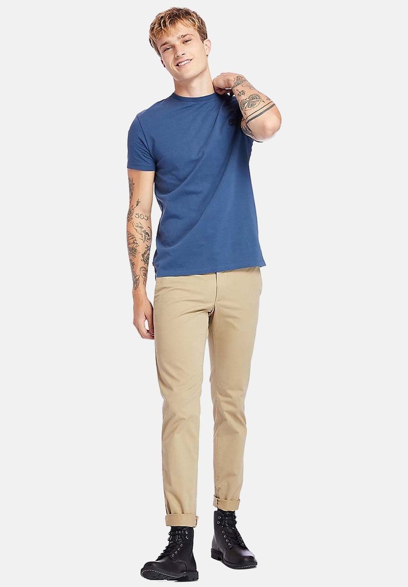 Timberland T-shirt basic blauw denim/bluedenim Timberland T-shirt basic blauw denim/bluedenim