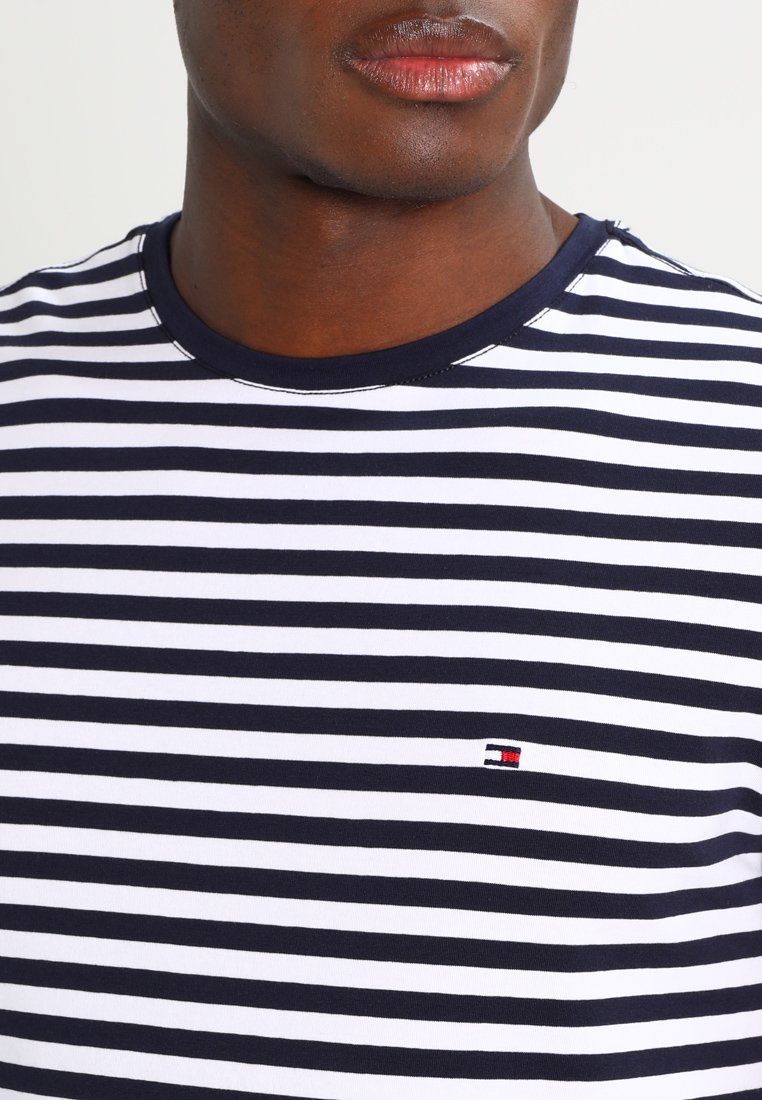 Tommy Hilfiger STRETCH SLIM FIT TEE - T-Shirt print - blue/blau - Zalando.de