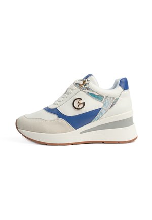 Sneakers laag - white aquamarine
