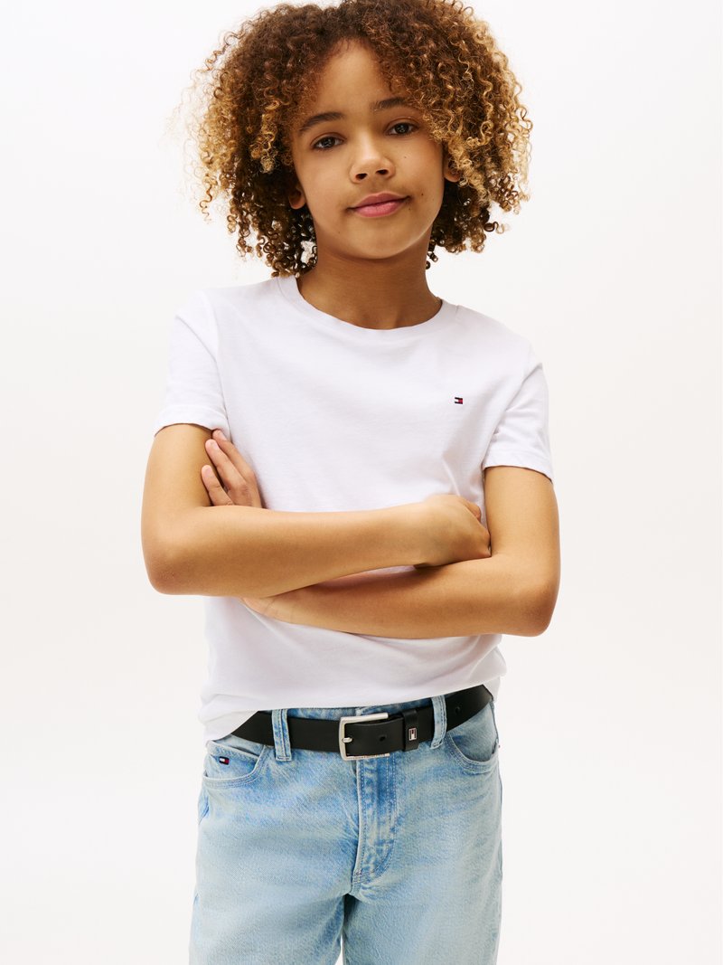T-shirt Enfant BACK TU SCHOOL Blanc 100% Coton - Taille 5 Ans (110 Cm) - Occasion Très Bon état