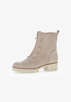 Gabor, COMBAT - Platform ankle boots - beige