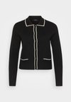 VMGOLD DOUBLE CONTRAST - Cardigan - black/birch