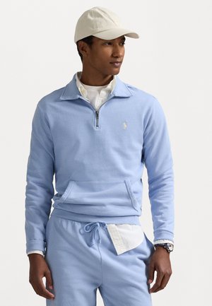 LOOPBACK FLEECE QUARTER-ZIP SWEATSHIRT - Collegepaita - chambray blue