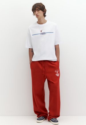 PULL&BEAR, STWD BEACH GRAPHIC - T-SHIRT - T-shirt imprimé - white