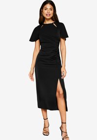 Lipsy BUTTON FRONT SLEEVED PETITE  - Kasdienė suknelė - black