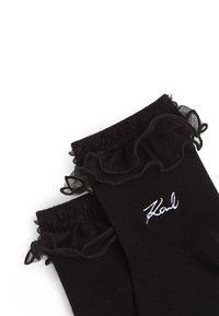 KARL LAGERFELD SIGNATURE RUFFLE PACK OF 2 - Čarape - white black