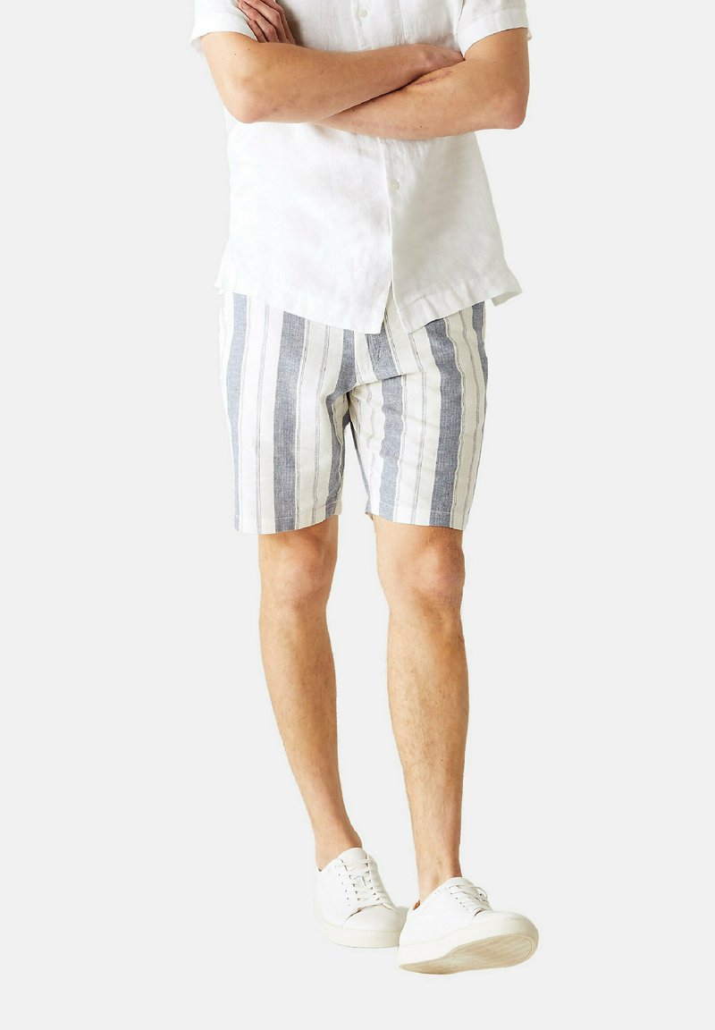 Marks & Spencer LINEN RICH HALF ELASTICATED Shorts multi/mehrfarbig