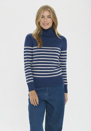MILASZ ST. ROLLNECK PULLOVER - Pulóver - pageant gray morn stripe