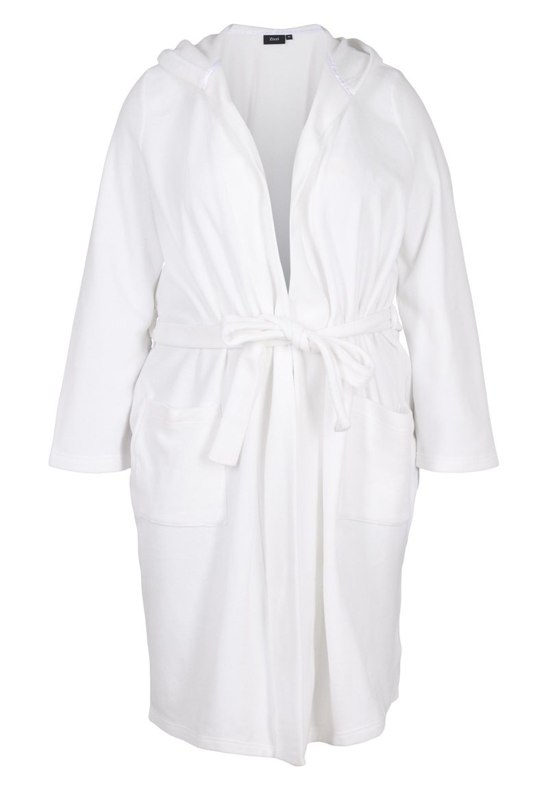 Damen Nachthemden | Zizzi Bademantel cloud dancer/offwhite - ZT96714 Damen Nachthemden | Zizzi Bademantel cloud dancer/offwhite - ZT96714
