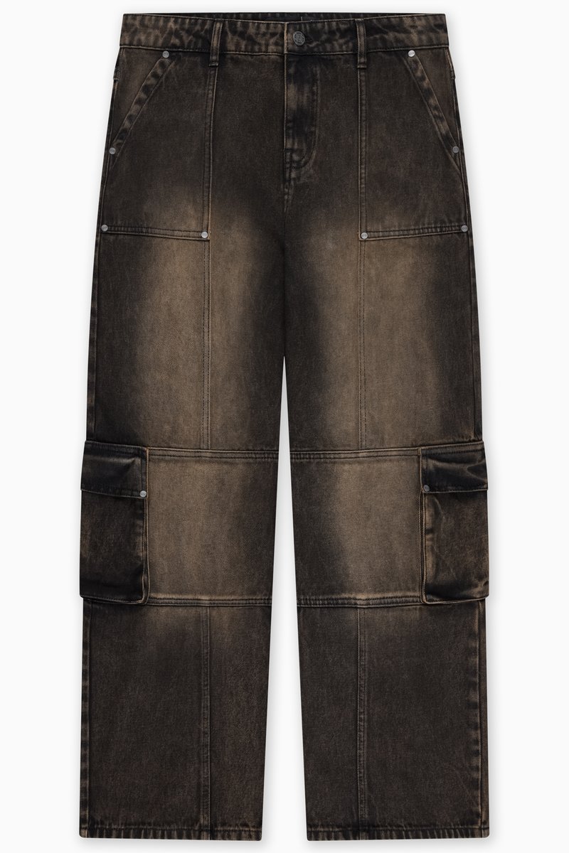 FAVELA Straight leg jeans zwart denim/blackdenim