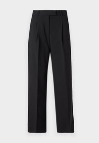 A&F Harper Tailored Ultra Wide Leg Pant - Pantalon classique - black beauty