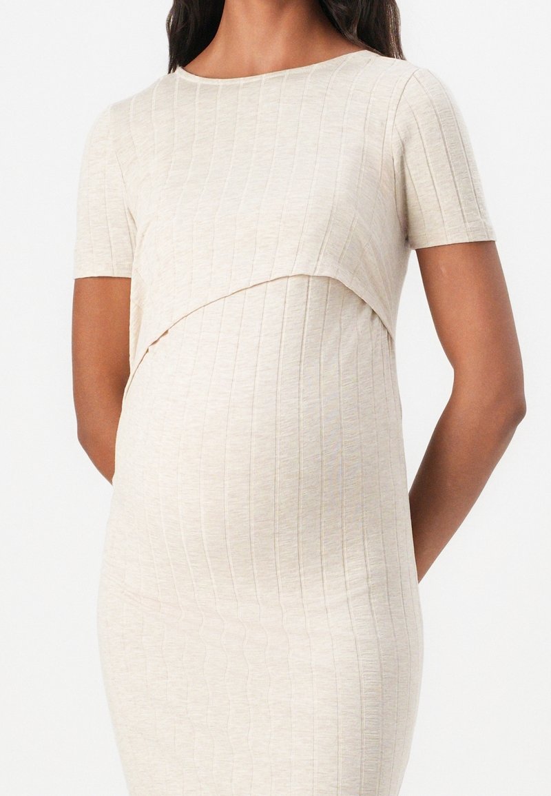 ONLY MATERNITY Day dress - beige - (Pre-owned) - Zalando