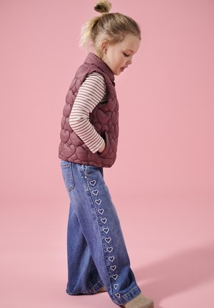 ONLY MINI, KMGCOMET HEART - Jeans Straight Leg - medium blue denim