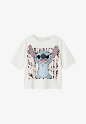 STITCH - Marškinėliai su spaudiniu - bright white