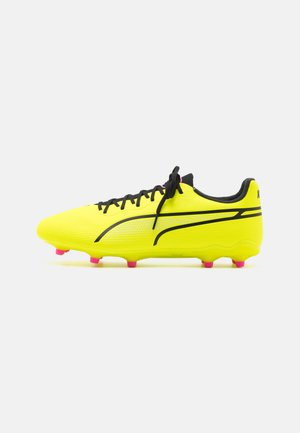 KING PRO - Voetbalschoenen met kunststof noppen - electric lime/black/poison pink