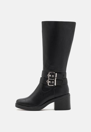 Cowboy- / Bikerboots - black