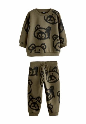 ALL OVER CHARACTER AND JOGGERS SET - Træningssæt - khaki green