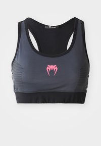 TACTICAL  - Medium support sports bra - black/storm grey
