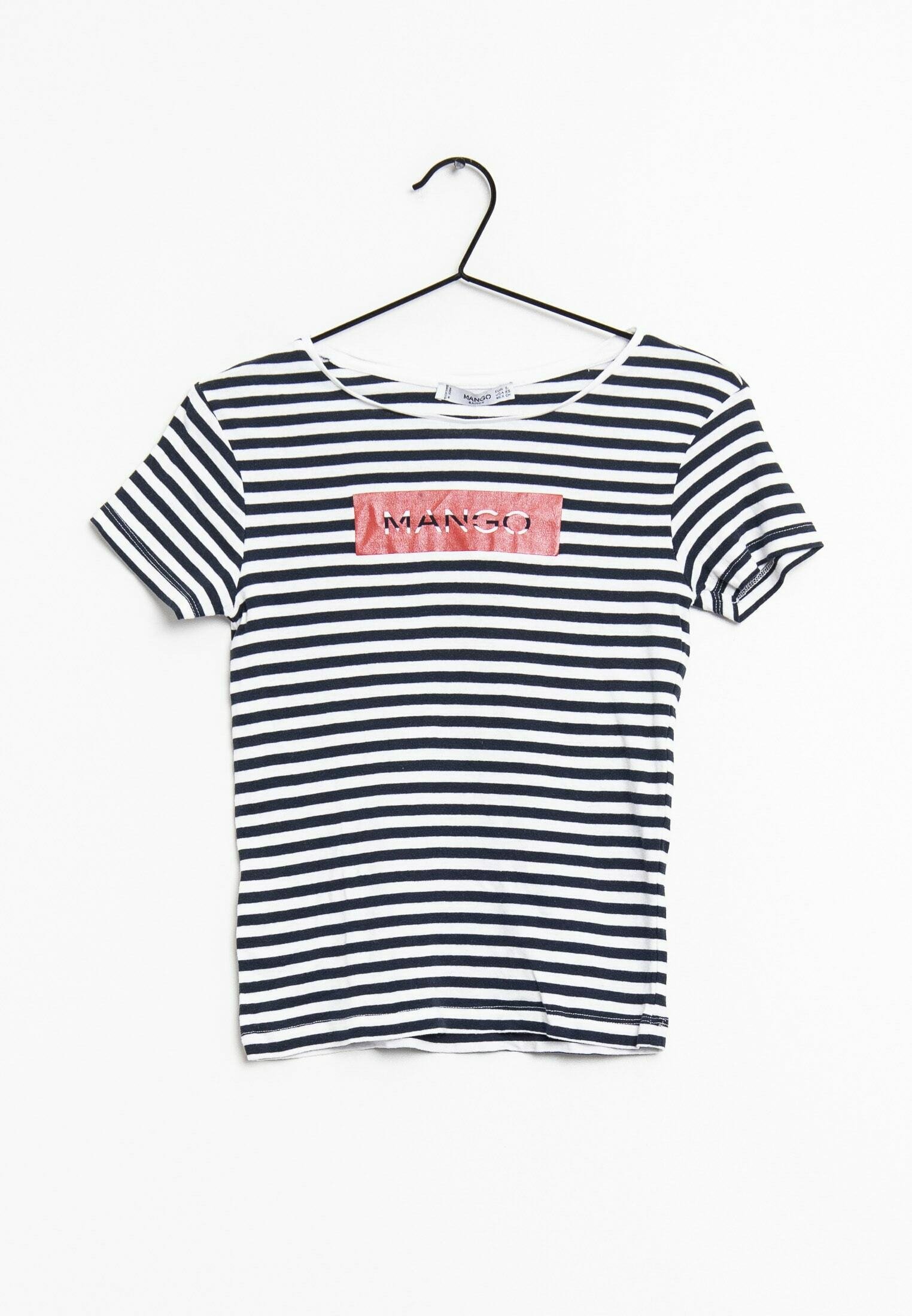 Mango Print T-shirt - blue - (Pre-owned 