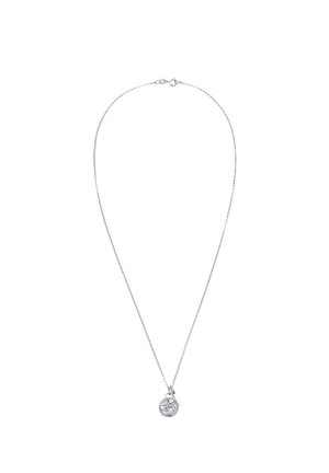 Elli STRUCTURED COIN NECKLACE - Halskæder - silber