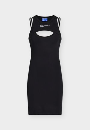 Karl Lagerfeld Jeans, MILANO CUT OUT DRESS - Freizeitkleid - black