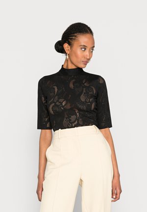 MOCK LACE VERO - Bluse - jet black