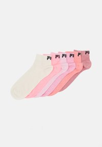 QUARTER SOCKS UNISEX 6 PACK - Kojinės - ecru/bubblegum/candy/peach/pion/dried rose
