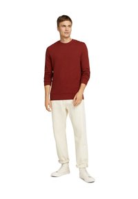 TOM TAILOR Strickpullover - spicy chocolate melange
